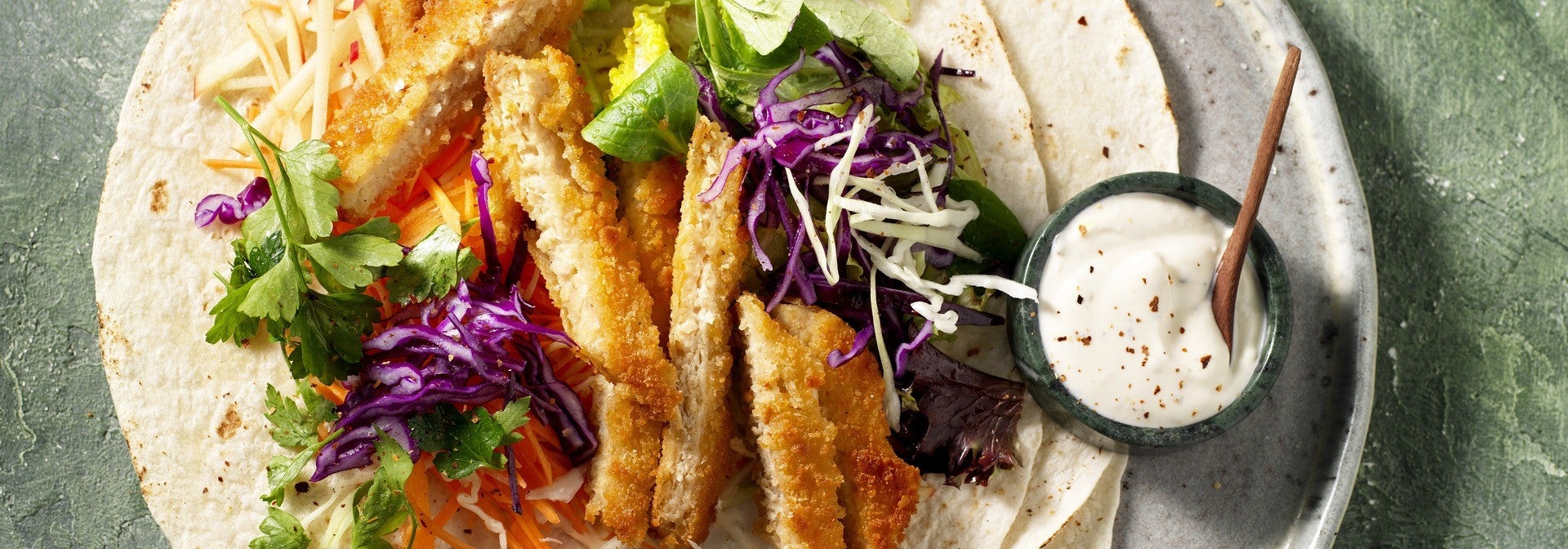 Veggie Wrap with Vegan Schnitzel