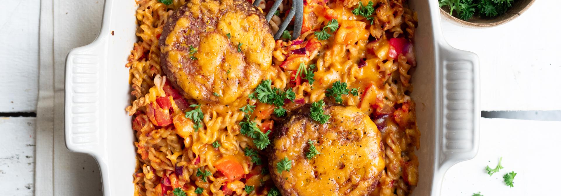 Cheeseburger ovenschotel