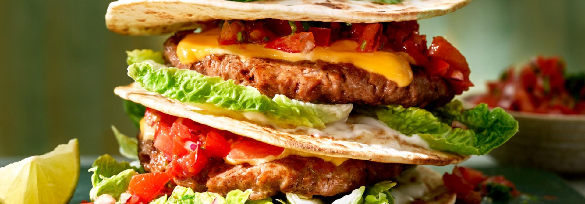 Sensational 'Double Smashed' Taco Cheese Burger