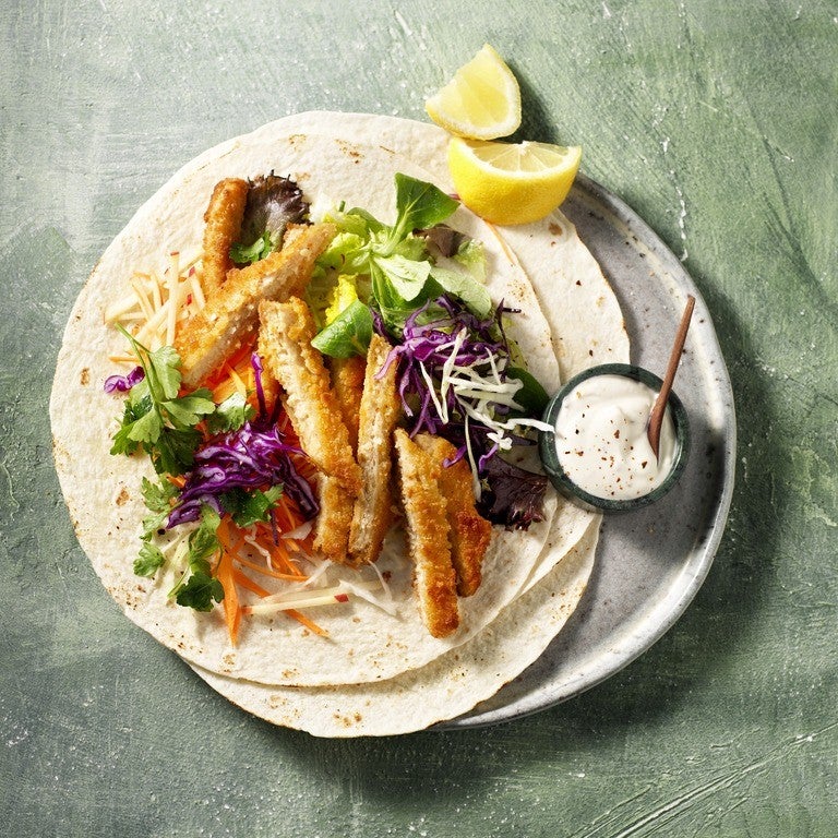 Veggie Wrap with Vegan Schnitzel